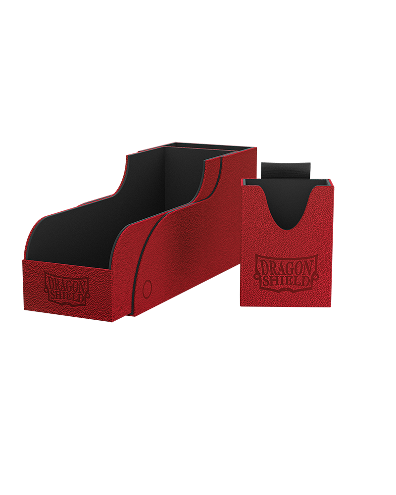 Dragon Shield Nest+ 300 Deck Box and Dice Tray - Red/Black