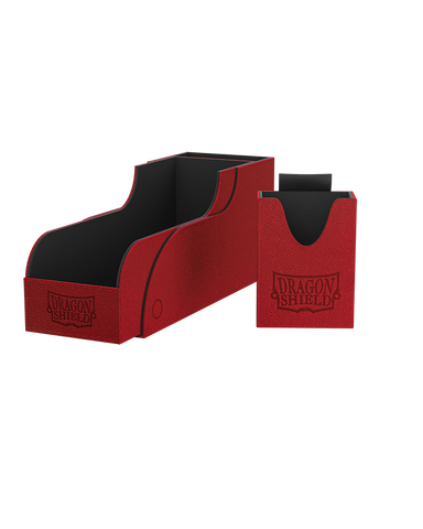 Dragon Shield Nest+ 300 Deck Box and Dice Tray - Red/Black