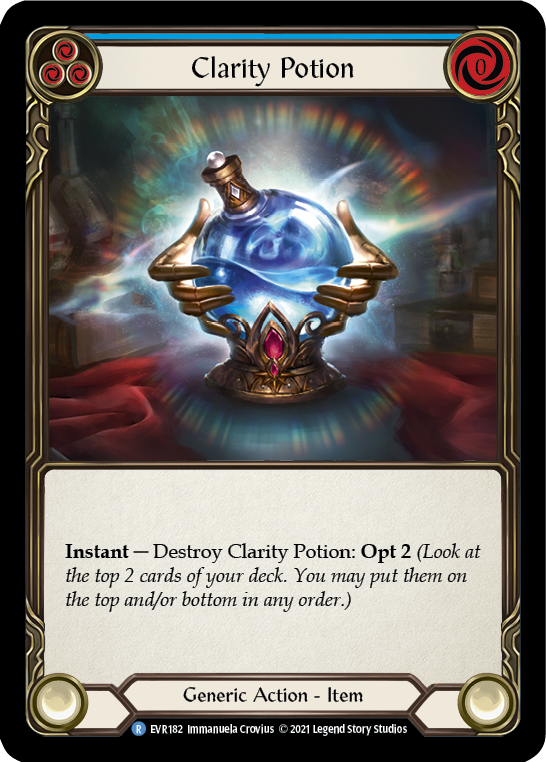 Clarity Potion [EVR182] (Everfest)  1st Edition Cold Foil