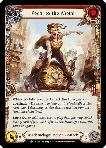Pedal to the Metal (Red) [1HD013] (History Pack 1 Dash Blitz Deck)