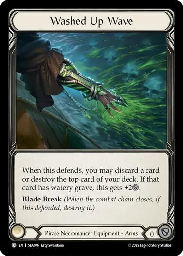 Washed Up Wave (Treasure) [SEA046] (High Seas)  Cold Foil