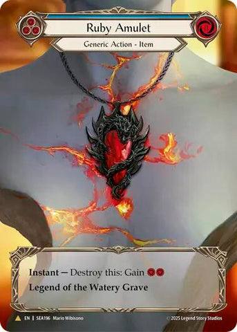 Ruby Amulet (Treasure) [SEA196] (High Seas)  Cold Foil