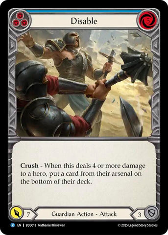 Disable (Blue) [BDD013] (Bravo Demo Deck)