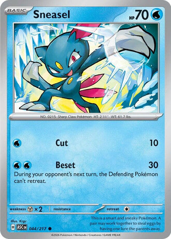Sneasel (044/217) [Mega Evolution: Ascended Heroes]