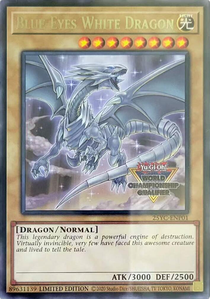 Blue-Eyes White Dragon (World Championship Qualifier) [25YC-ENP01] Rare