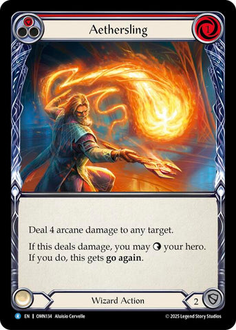 Aethersling (Red) [OMN134] (Omens of the Third Age)  Rainbow Foil