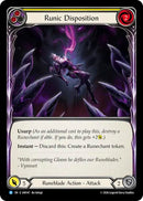 Runic Disposition (Yellow) [IAR147] (Usurp the Shadow Throne)