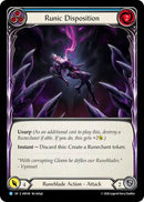 Runic Disposition (Blue) [IAR148] (Usurp the Shadow Throne)  Rainbow Foil