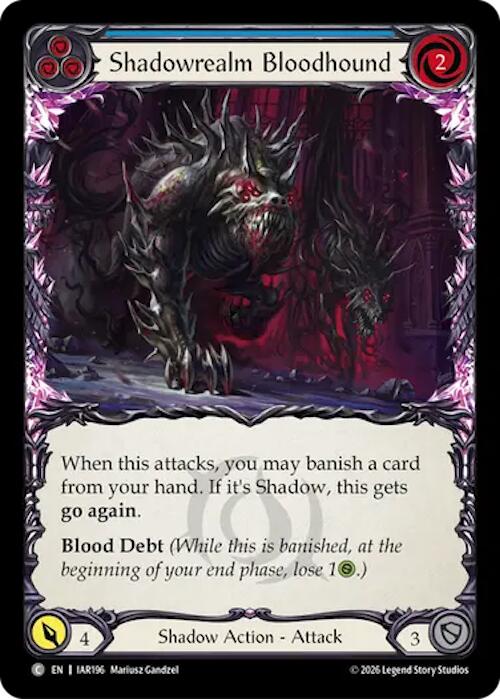 Shadowrealm Bloodhound (Blue) [IAR196] (Usurp the Shadow Throne)