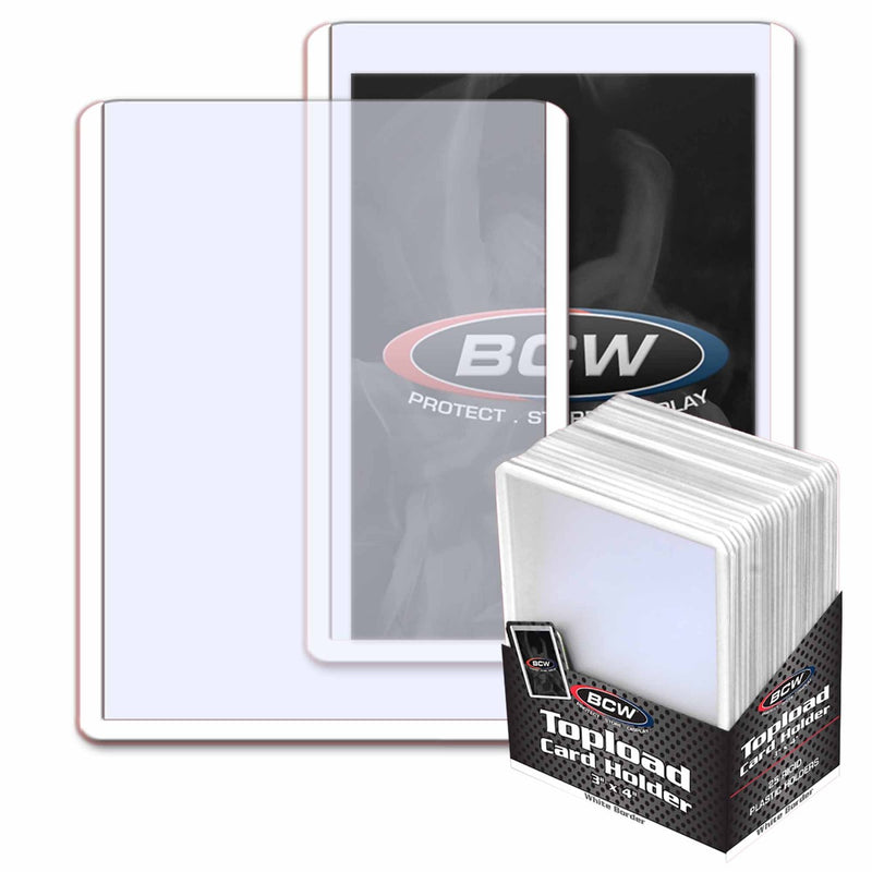 BCW Topload Card Holder 3x4 (25pk) - White