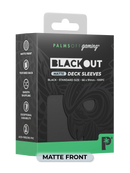 Palms Off Gaming Blackout Deck Sleeves (100)