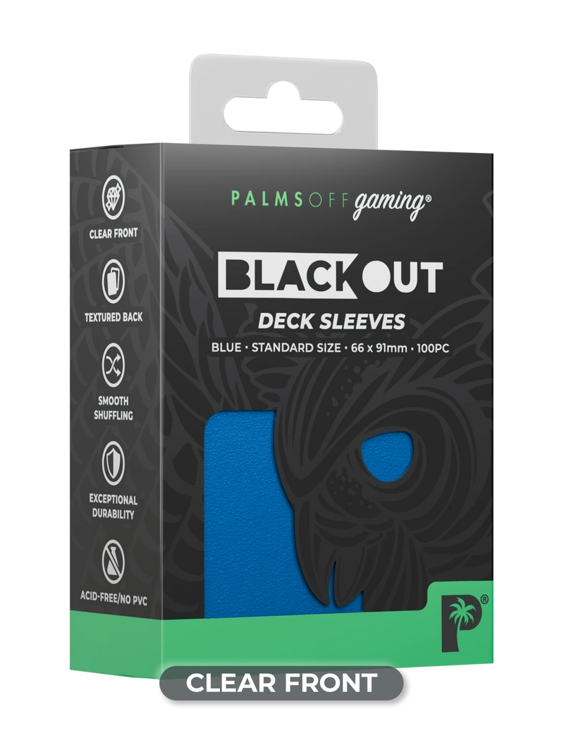 Palms Off Blackout Deck Sleeves (100)