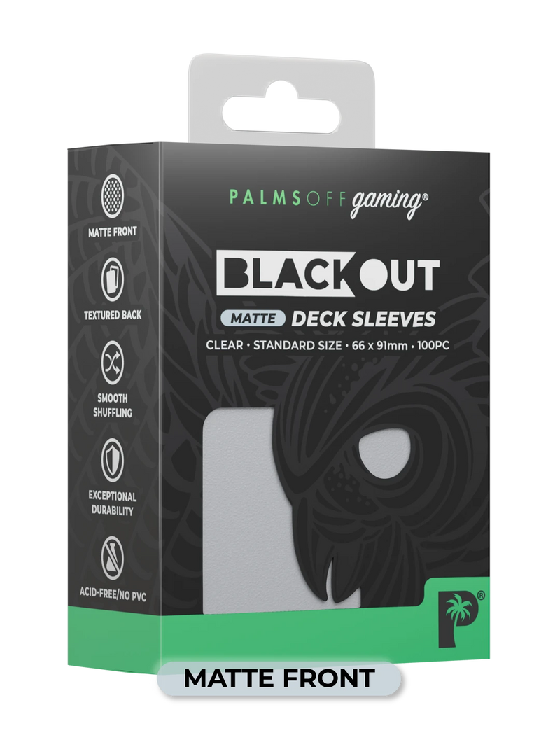 Palms Off Gaming Blackout Deck Sleeves (100)