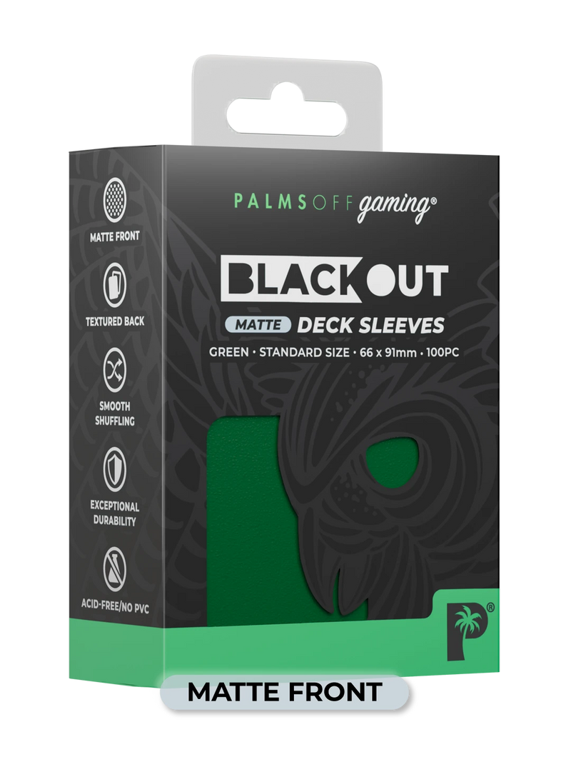 Palms Off Gaming Blackout Deck Sleeves (100)