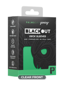 Palms Off Blackout Deck Sleeves (100)