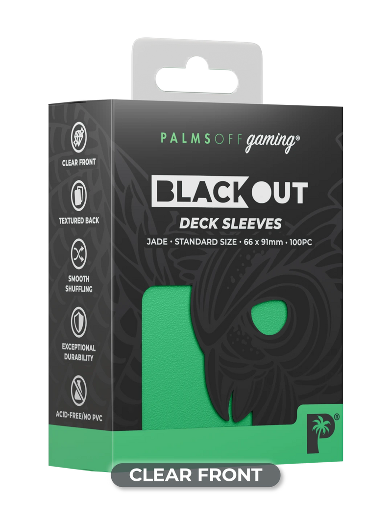 Palms Off Blackout Deck Sleeves (100)