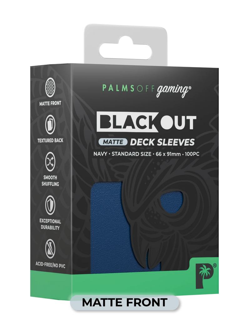 Palms Off Gaming Blackout Deck Sleeves (100)
