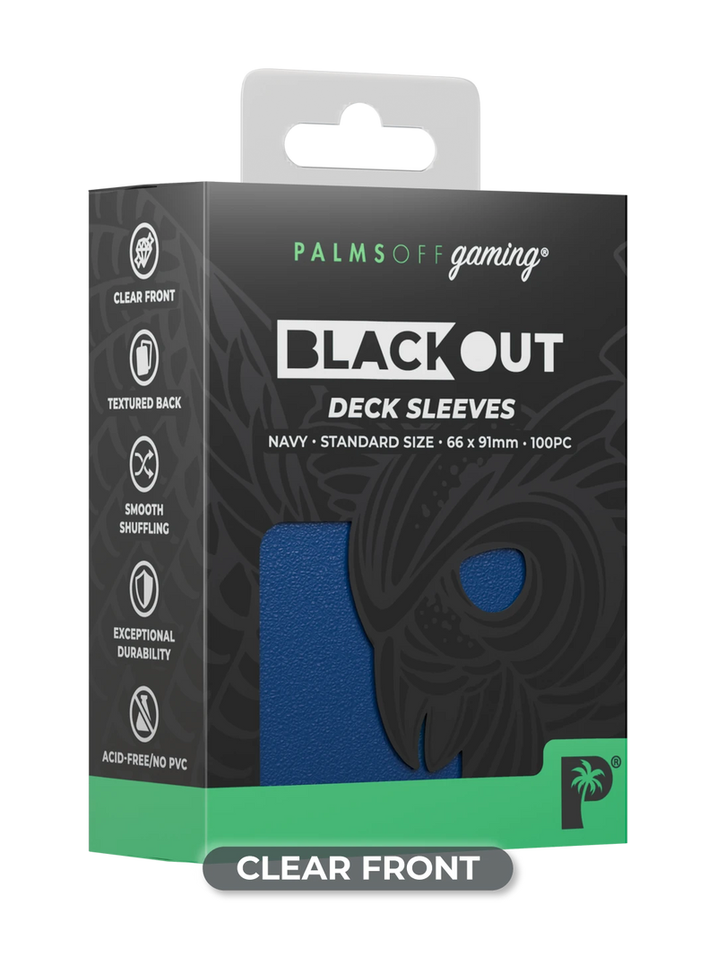 Palms Off Blackout Deck Sleeves (100)