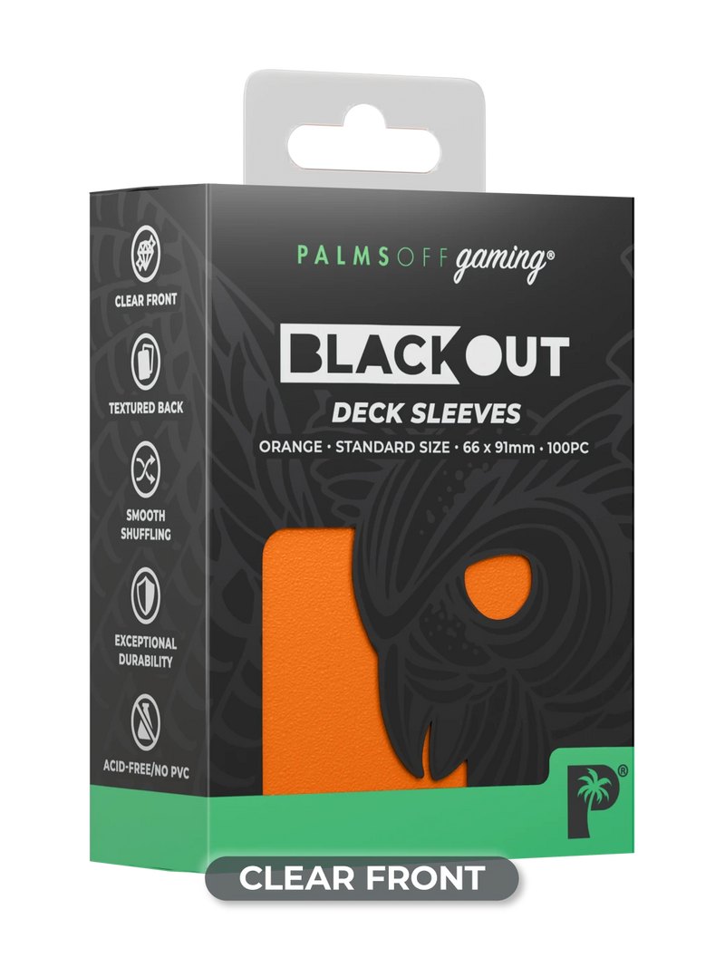 Palms Off Blackout Deck Sleeves (100)