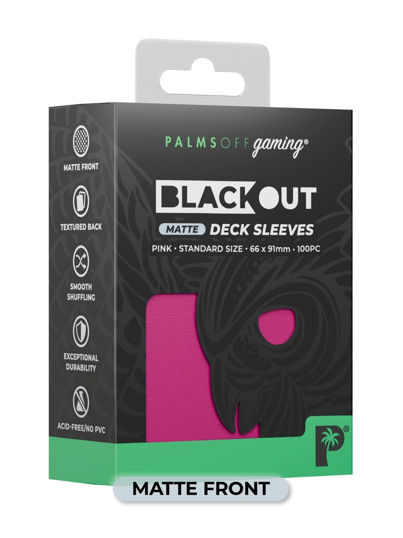Palms Off Gaming Blackout Deck Sleeves (100)