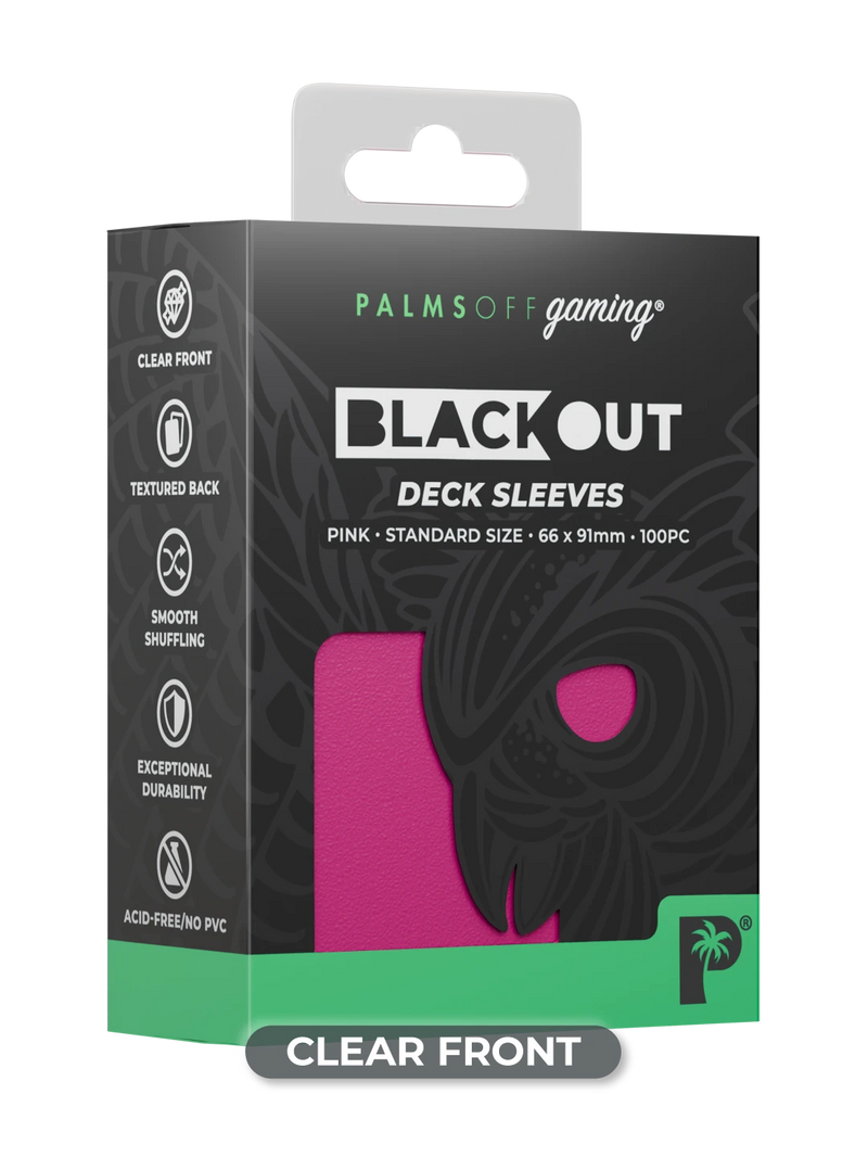 Palms Off Blackout Deck Sleeves (100)