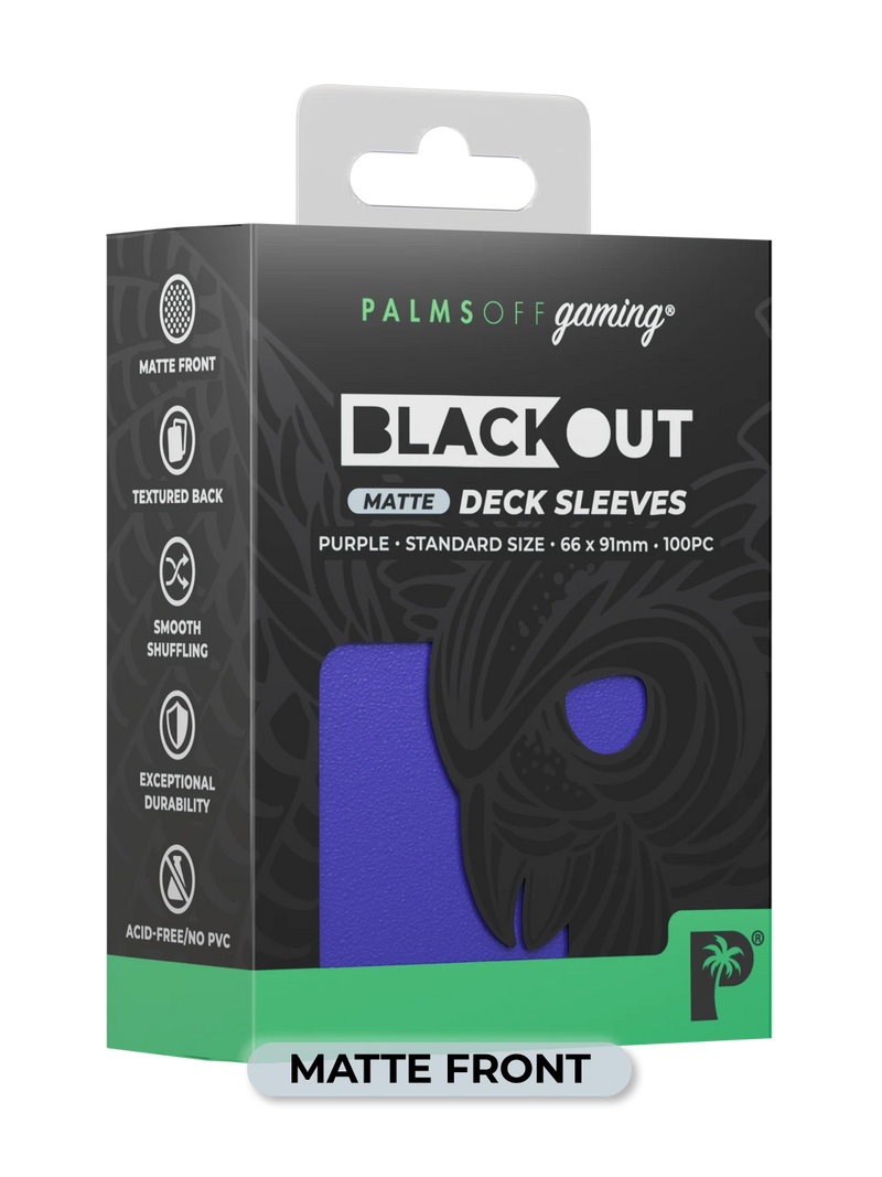 Palms Off Gaming Blackout Deck Sleeves (100)
