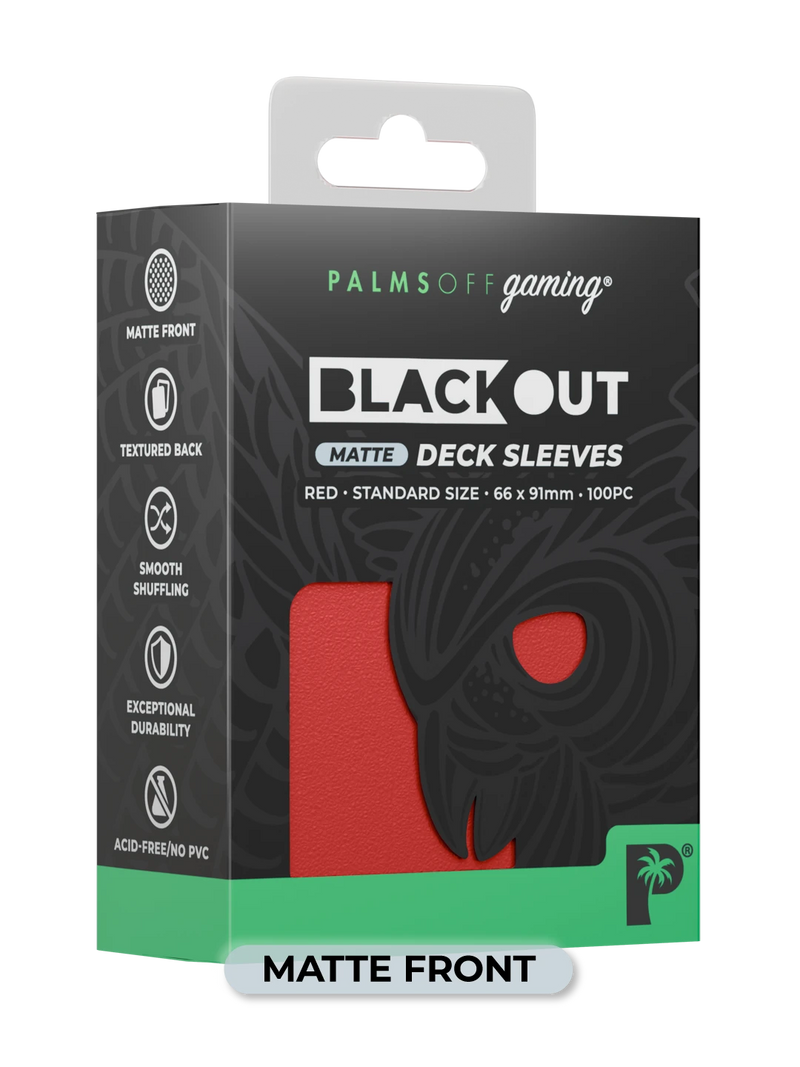 Palms Off Gaming Blackout Deck Sleeves (100)