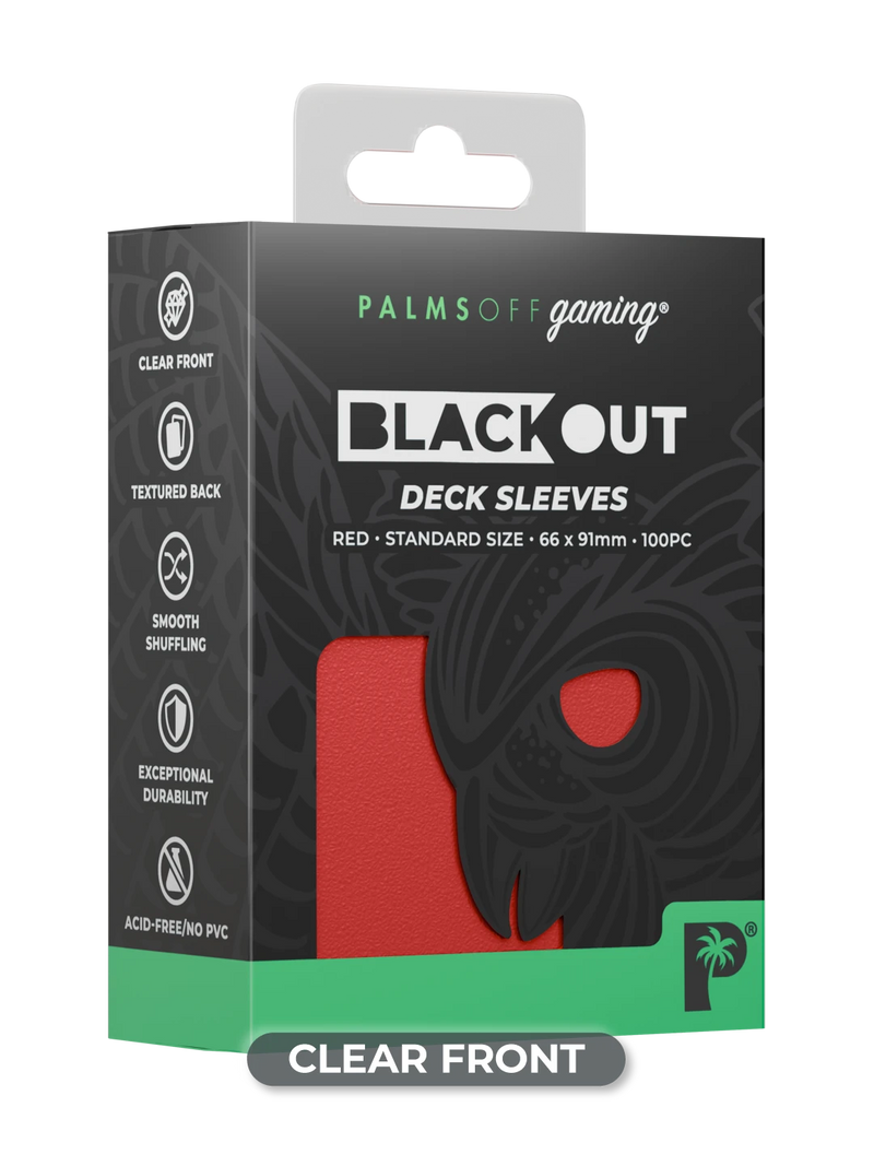 Palms Off Blackout Deck Sleeves (100)