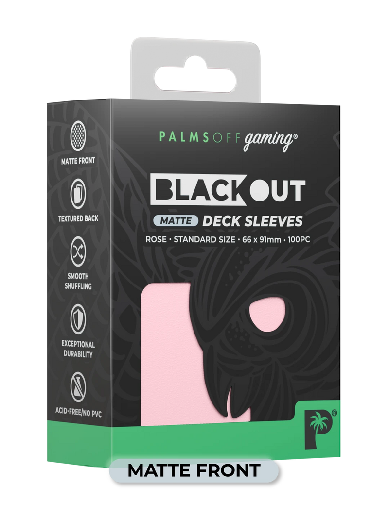 Palms Off Gaming Blackout Deck Sleeves (100)
