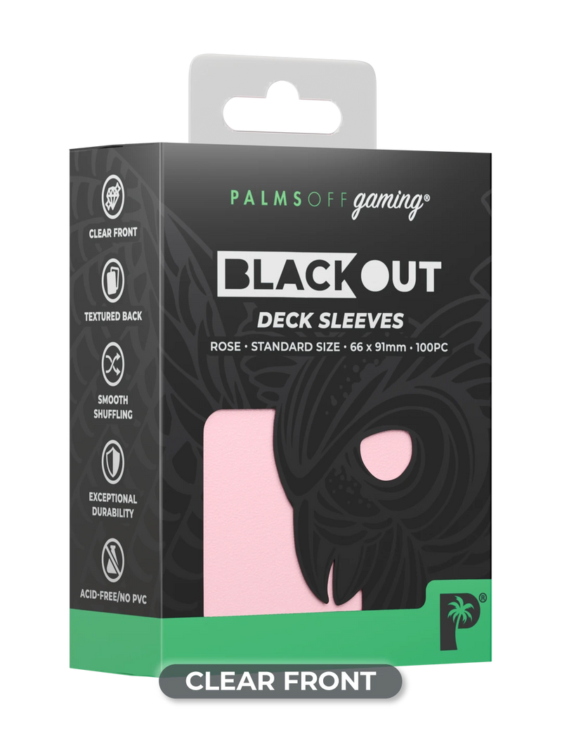 Palms Off Blackout Deck Sleeves (100)