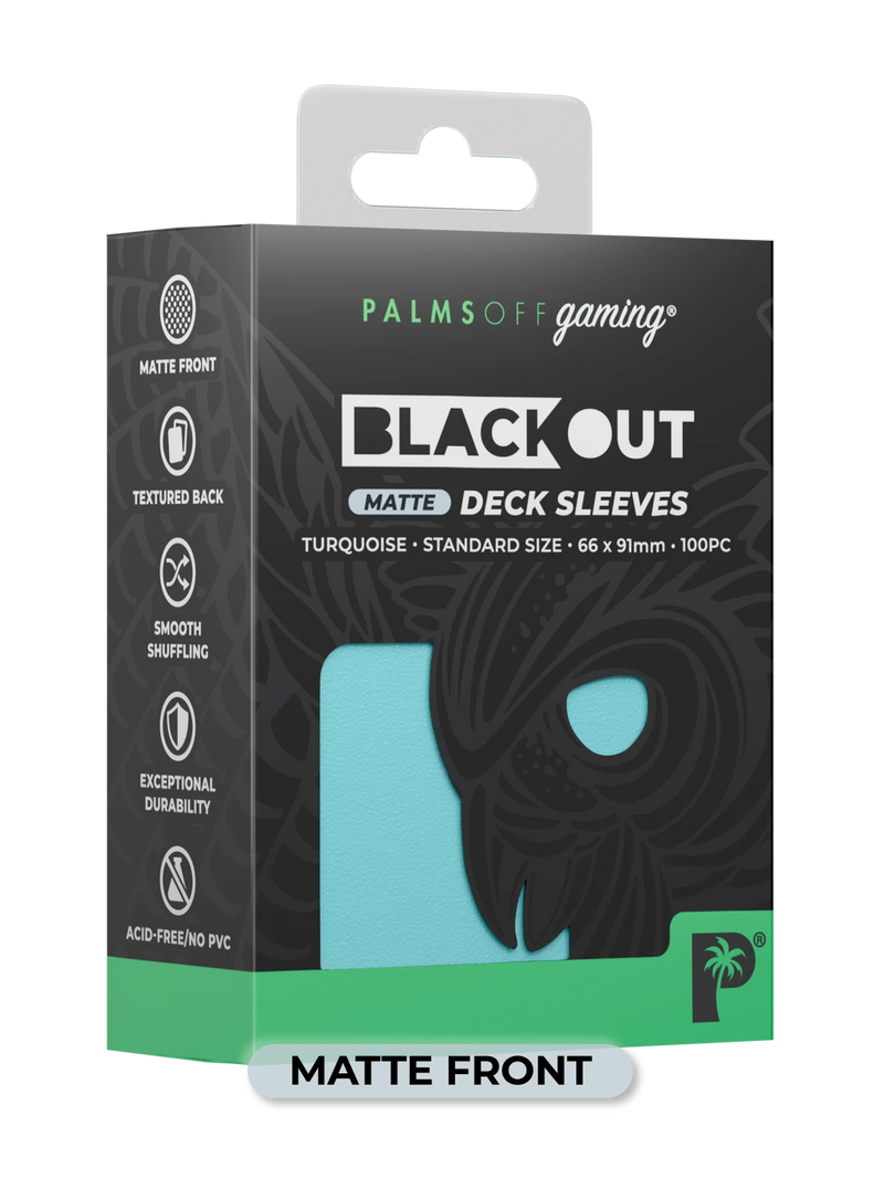 Palms Off Gaming Blackout Deck Sleeves (100)