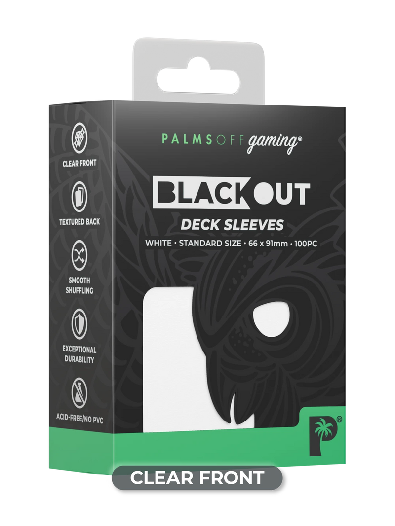 Palms Off Blackout Deck Sleeves (100)