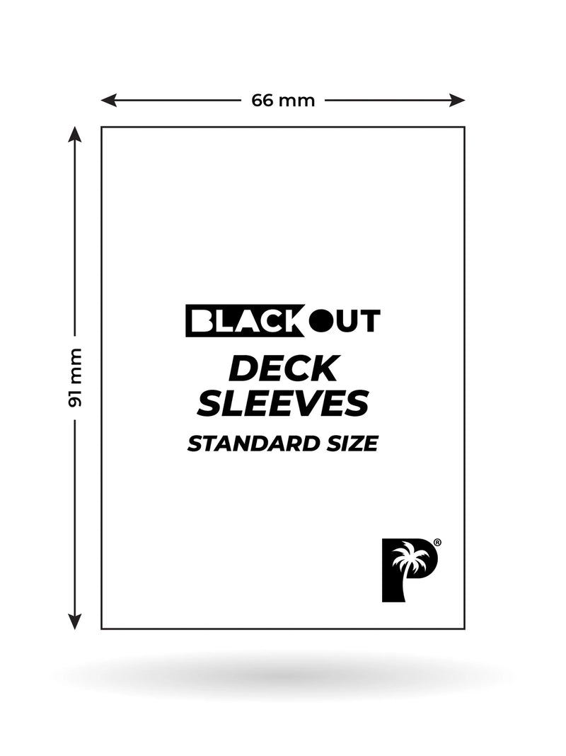 Palms Off Blackout Deck Sleeves (100)