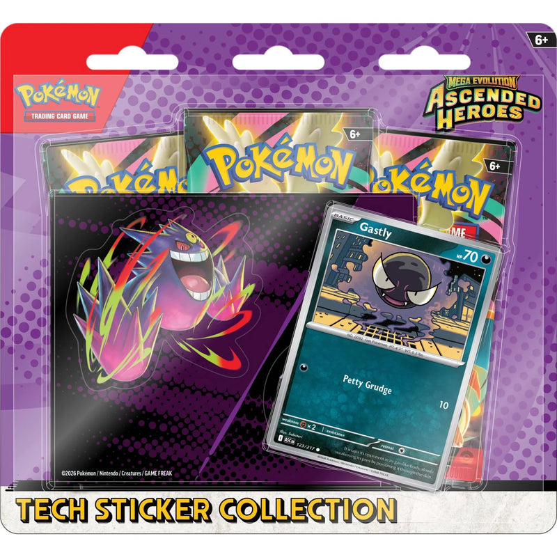 PRE-ORDER - Pokemon TCG: Mega Evolution Ascended Heroes Tech Sticker Blister