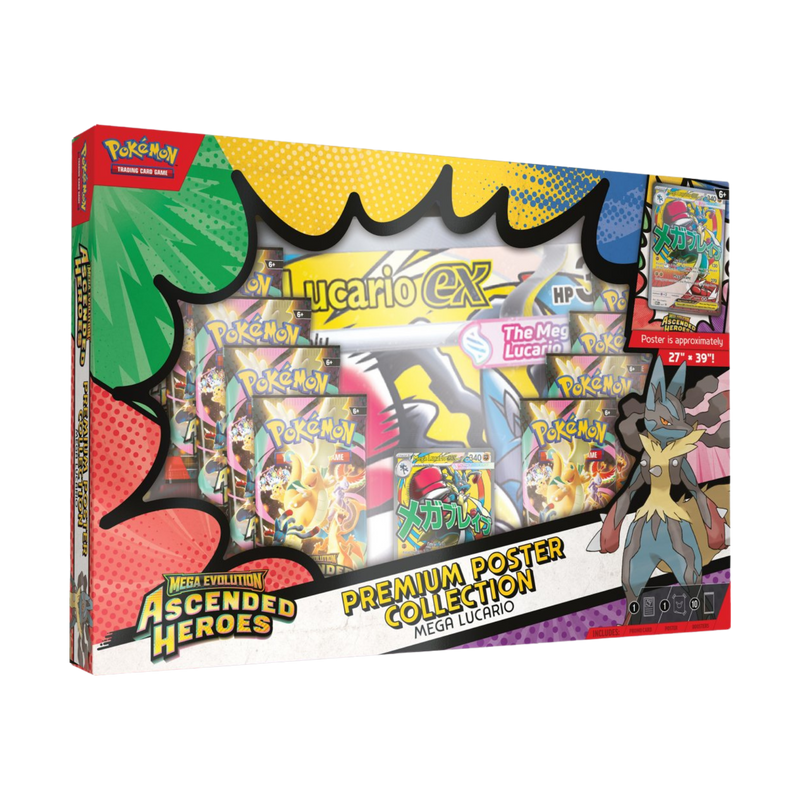 PRE-ORDER - Pokemon TCG: Mega Evolution Ascended Heroes Premium Poster Collection