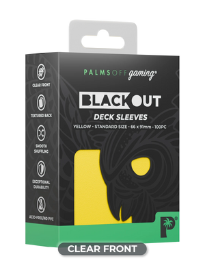 Palms Off Blackout Deck Sleeves (100)
