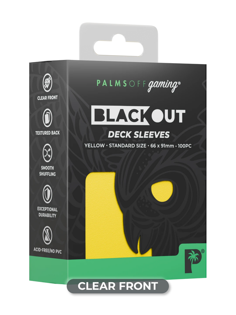 Palms Off Blackout Deck Sleeves (100)