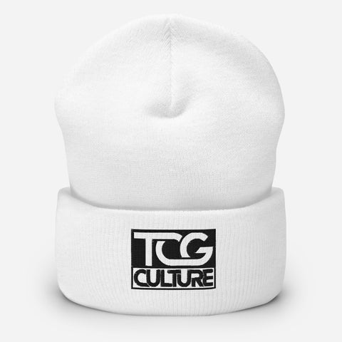 TCG Culture Cuffed Beanie with Black Embroidered Logo