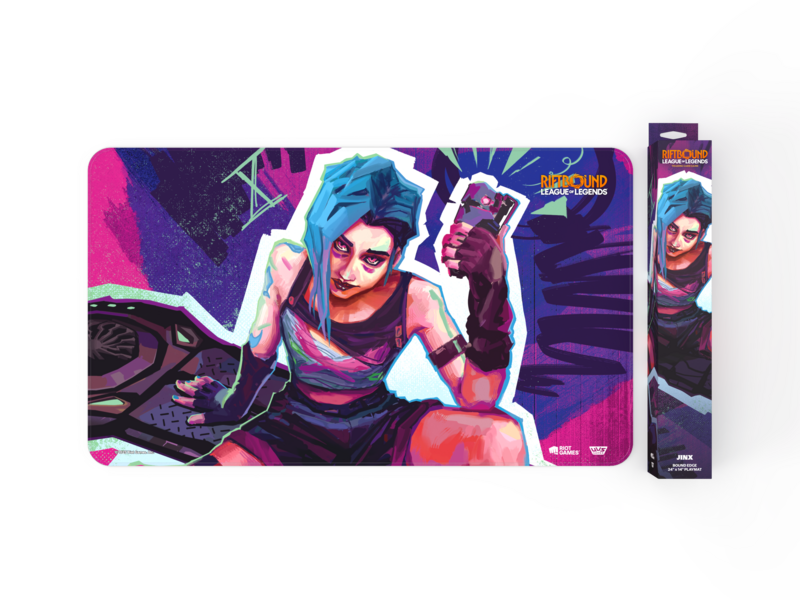 League of Legends Riftbound Origins Jinx Playmat