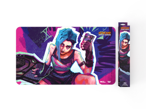 League of Legends Riftbound Origins Jinx Playmat