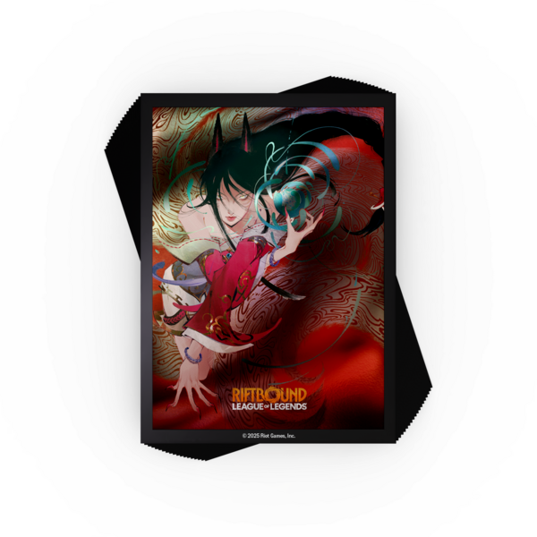 League of Legends Riftbound Origins Ahri Card Sleeves - 100 Art Sleeves