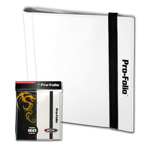 BCW Card Pro-Folio 4 Pocket Album (20 Pages) - White