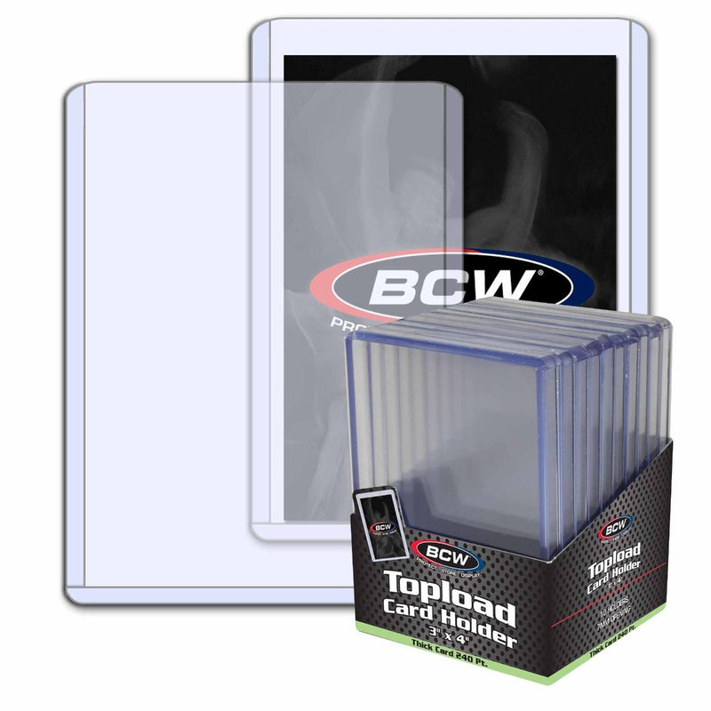 BCW Thick Card Topload Holder - 240 PT