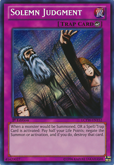 solemn yugioh cards Solemn Scolding - The New Challengers