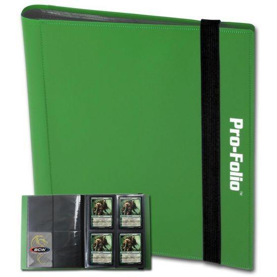 BCW Card Pro-Folio 4 Pocket Album (20 Pages) - Green