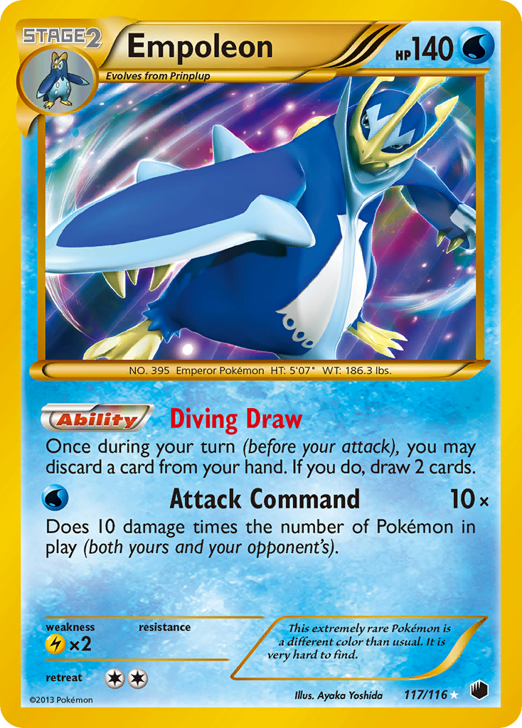 pokemon black and white secret rare cards Empoleon (117/116) [Black & White: Plasma Freeze]