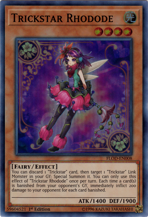 Trickstar Rhodode [FLOD-EN008] Super Rare