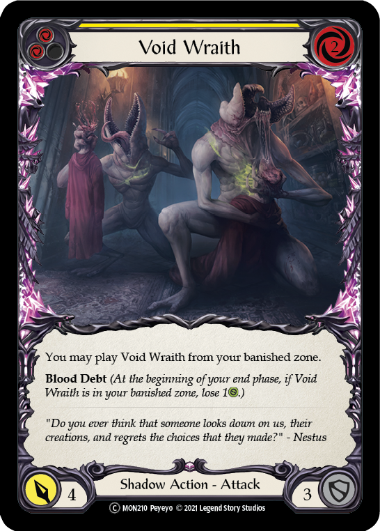 Void Wraith (Yellow) [U-MON210-RF] (Monarch Unlimited) Unlimited Rainb