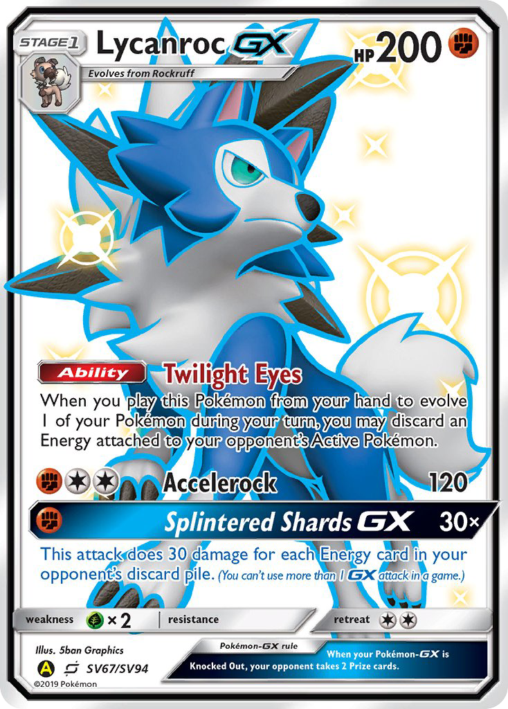 shiny pokemon cards hidden fates Amazon.com: Pokemon - Zygarde GX - SV65/SV94 - Hidden Fates
