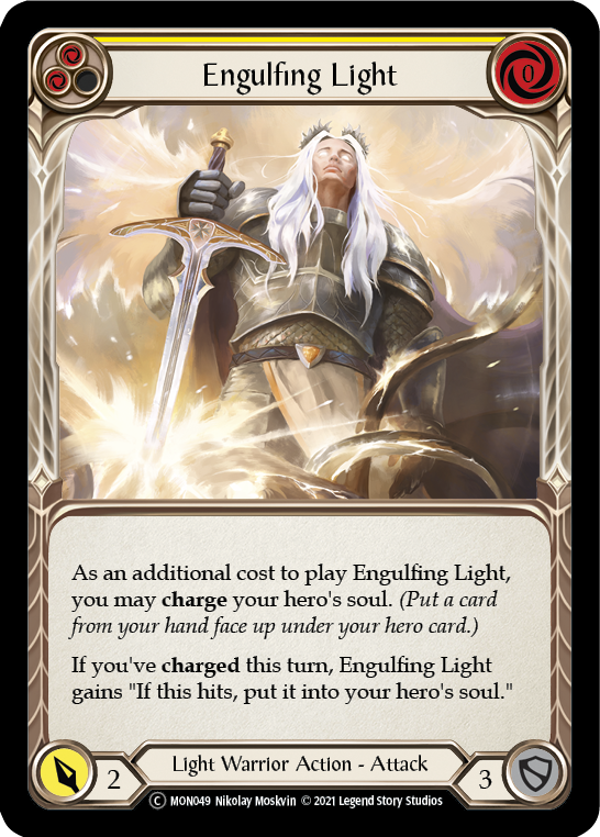 Engulfing Light (Yellow) [U-MON049-RF] (Monarch Unlimited)  Unlimited Rainbow Foil